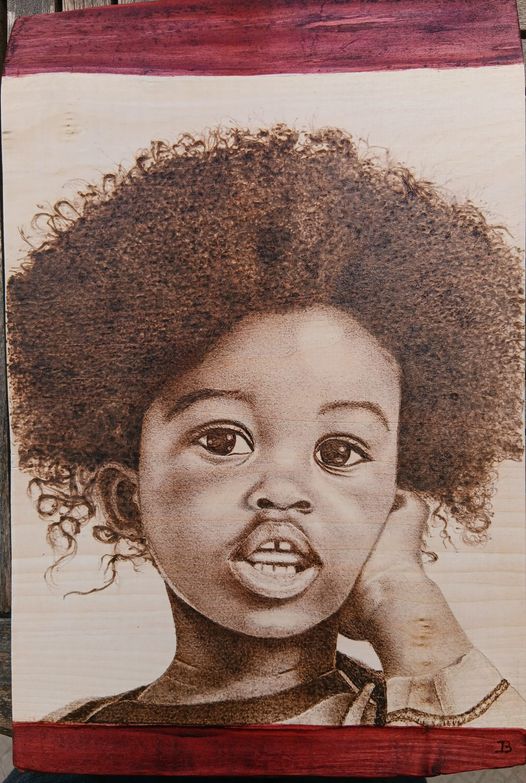 ETONNEE (bois de tilleul) 33cmx23,5cm