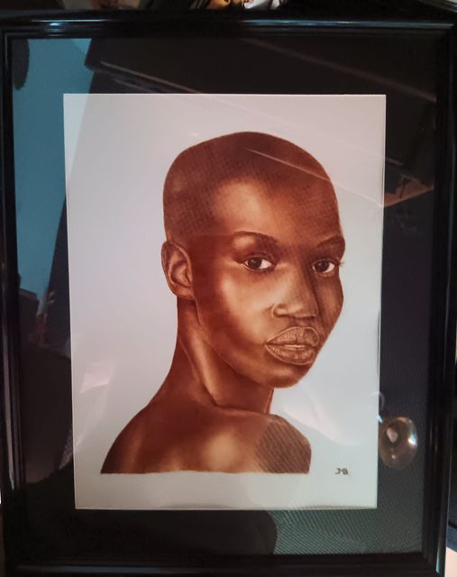 BLACK WOMAN (papier aquarelle 300gr, 40cmx50cm 