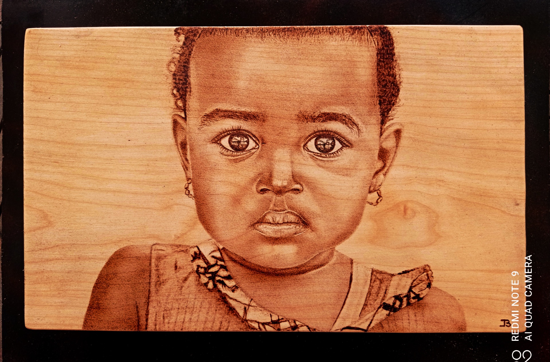 PERPLEXE ( bois d'érable) 30cmx20cm