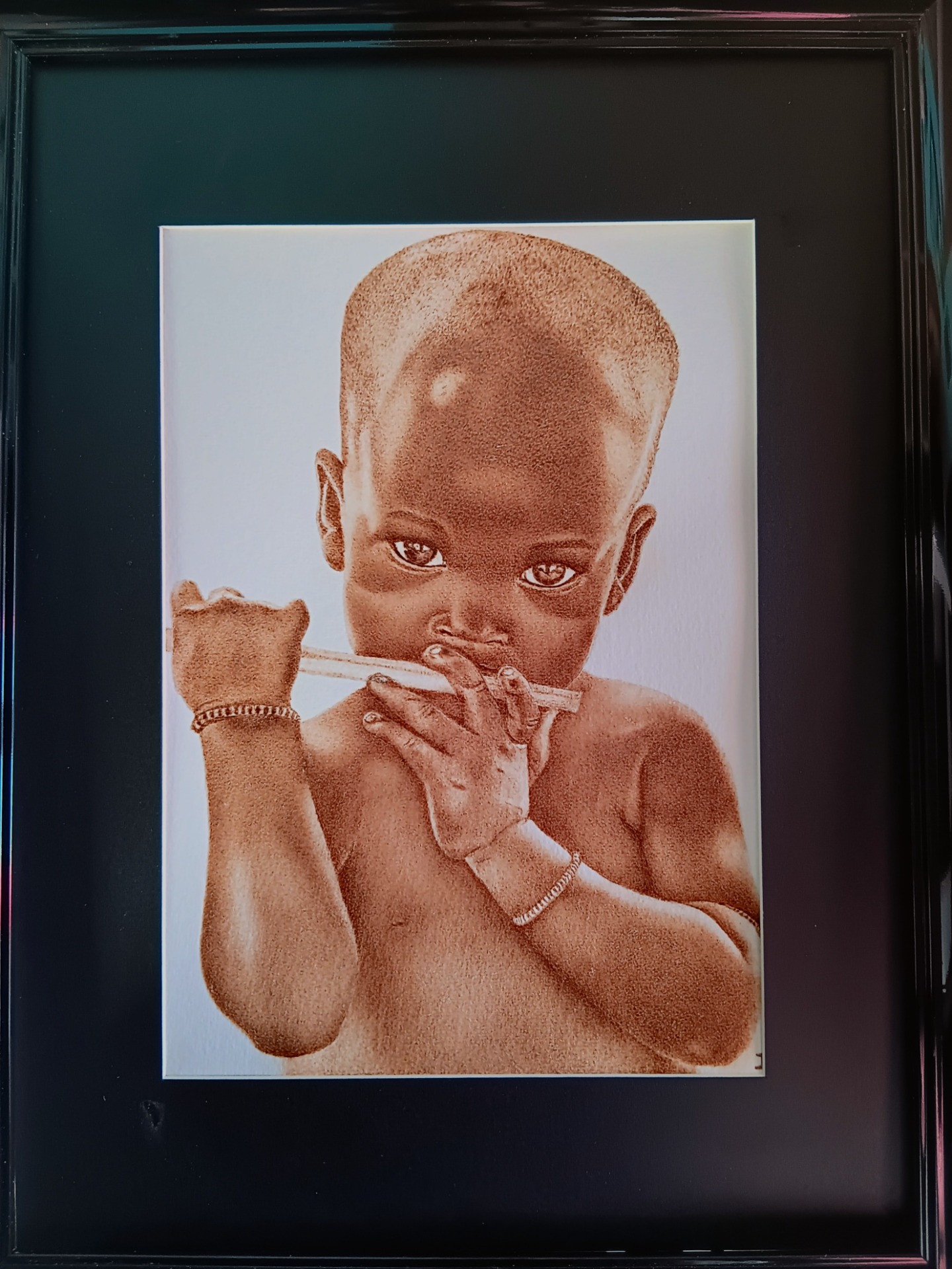 TIMIDE, papier aquarelle, 30cmx20cm