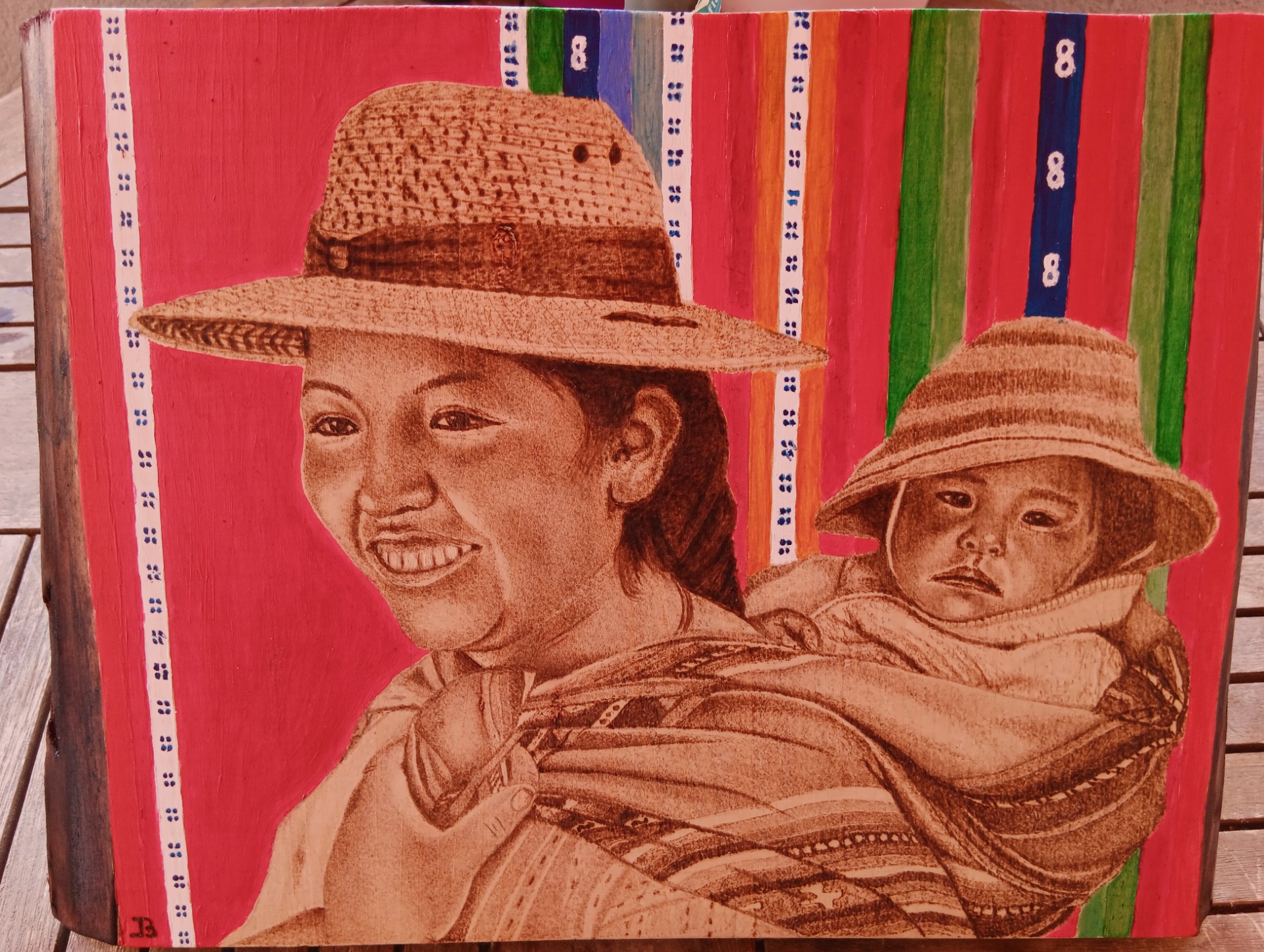 péruvienne, bois de tilleul