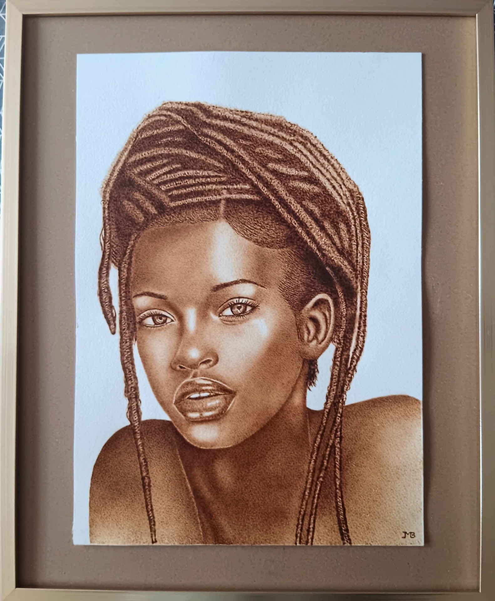 DREADLOCKS, papier aquarelle 40x30cm