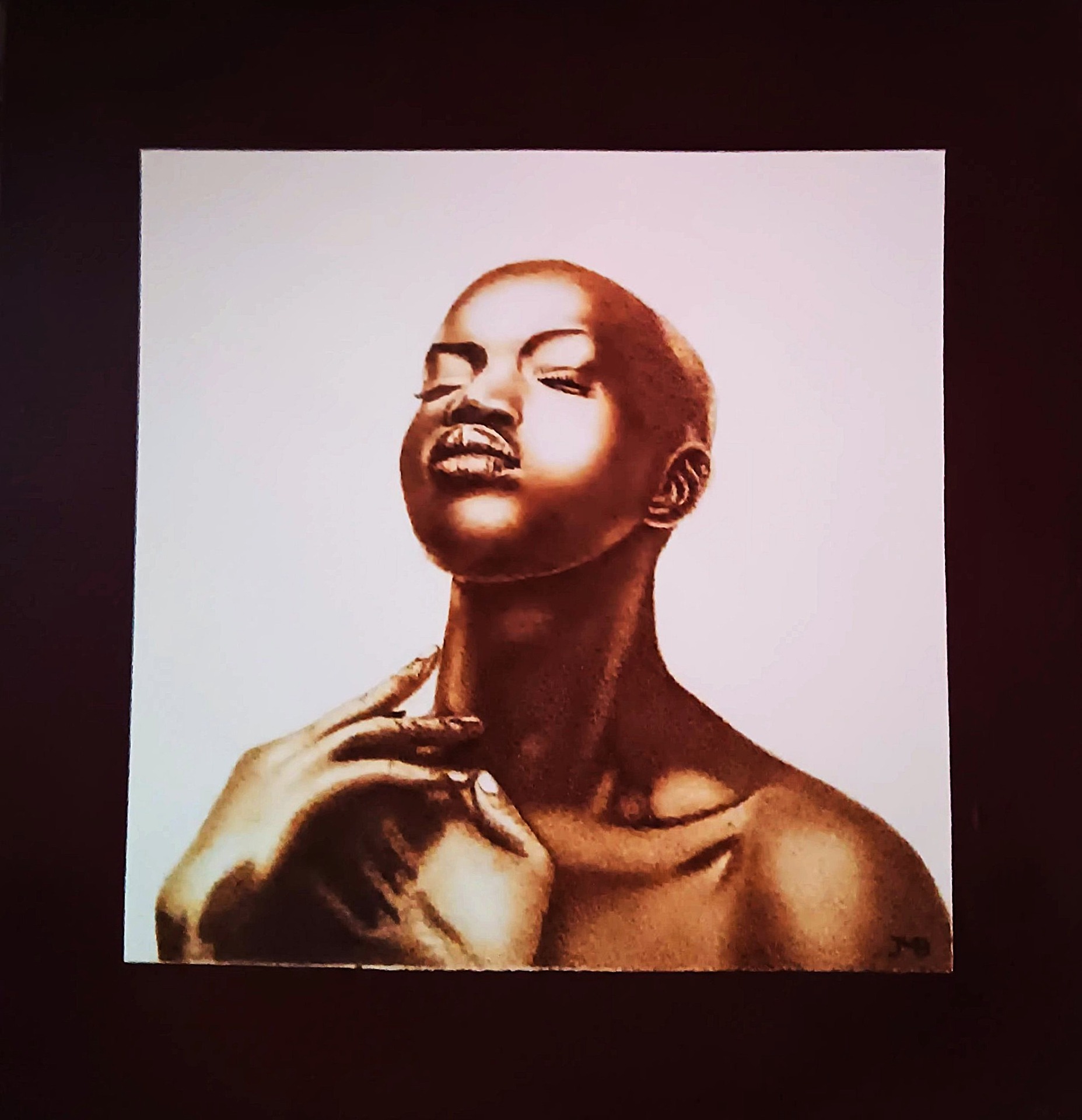 BLACK BEAUTY, papier aquarelle 40cmx30cm